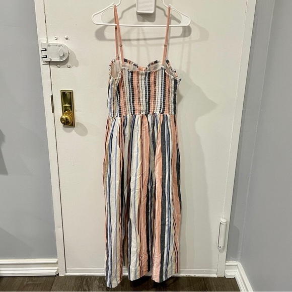 Free People Multi Stripe Lilah Pleated Tube Midi Dress - Picture 5 of 16
